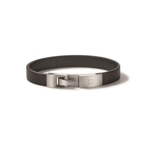 Mens+Classic+Single+Wrap+Black+Leather+Bracelet+-+Large