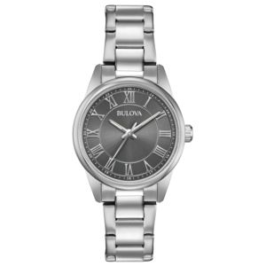 Ladies%27+Corporate+Collection+Silver-Tone+Stainless+Steel+Watch+Gray+Dial