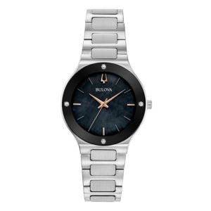 Ladies+Millenia+Silver-Tone+Watch+Black+Dial