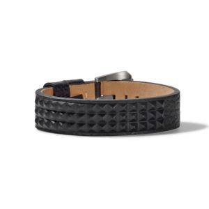 Mens+Precisionist+Raised+Stud+Leather+Bracelet