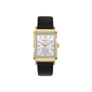 Mens+My+Way+Vintage+Black+%26+Gold+Leather+Watch+White+Dial