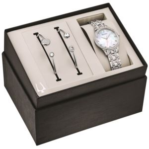 Ladies+Crystal+Watch+%26+Bangle+Gift+Set