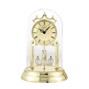 Tristan+I+Anniversary+Clock+Brass+Polish