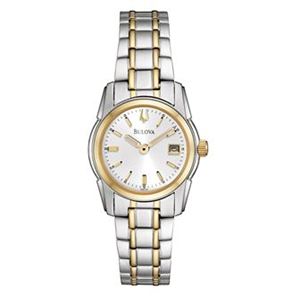 Dress+Collection+Ladies+Two+Toned+Bracelet+Gold%2FSilver+Dial