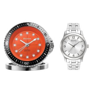 Mens+Corporate+Collection+Silver+Watch+w%2F+Diver+Alarm+Clock