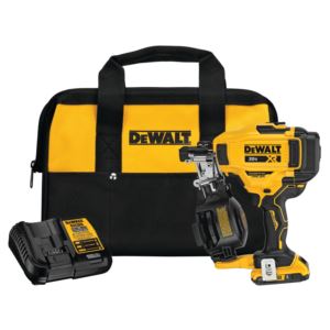 20V+MAX+15-Degree+Cordless+Coil+Roofing+Nailer+Kit