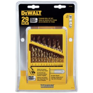 29pc+Titanium+Pilot+Point+Drill+Bit+Set