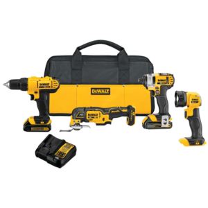 20+MAX+4+Tool+Combo+Kit+-+Drill%2FDriver+Impact+Driver+Multi-Tool+Work+Light