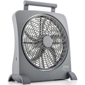 10+inch+Rechargeable+Portable+Fan+Smart+Power+Air+Circulator.+Plug-In+AC+Adapter+and+Battery+Powered