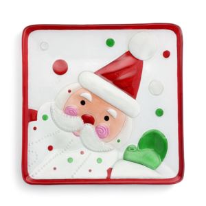Waving+Santa+Square+Platter