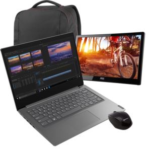 V1414%22+Notebook+%2B+16%22+Mobile+USB+Monitor+%2B+wireless+mouse+and+backpack