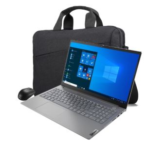 ThinkBook+15+Notebook+with+wireless+mouse+and+carrying+case