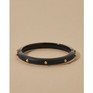 Rocky+Gold+Studded+Bracelet+-+Black