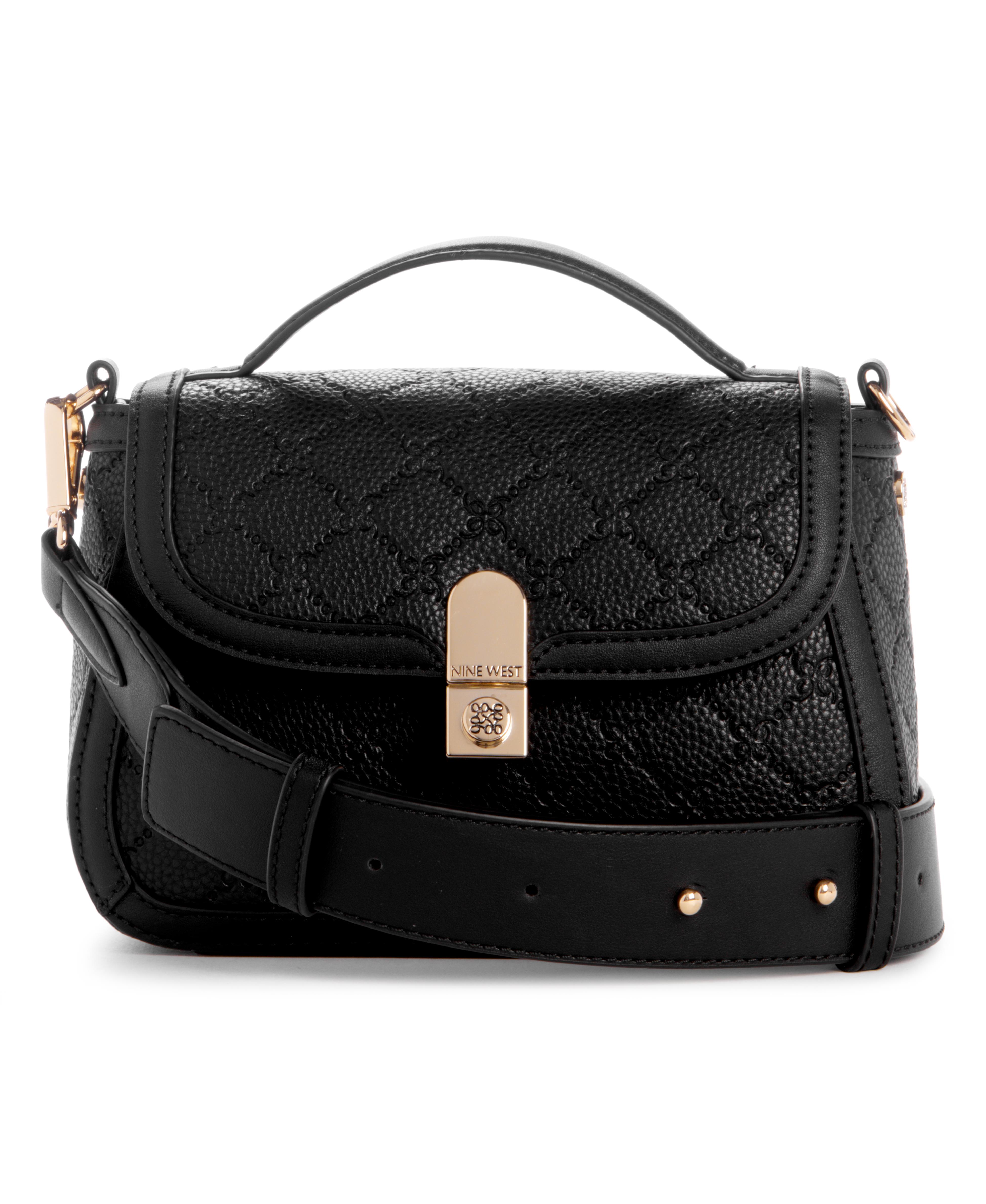 Adelaide Mini Crossbody Flap Black