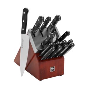 Solution+16pc+Self-Sharpening+Knife+Block+Set+Walnut