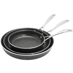 Capri+Notte+Granitium+3pc+Nonstick+Fry+Pan+Set