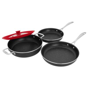 4pc+Capri+Notte+Granitium+Nonstick+Fry+Pan+Set