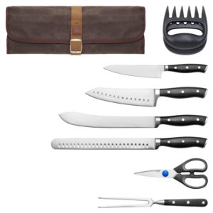 9pc+Barbecue+Carving+Tool+Set+w%2F+Roll+Bag