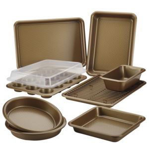 10pc+Bakeware+Set+Copper