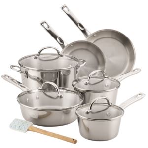 Home+Collection+11pc+Stainless+Steel+Cookware+Set