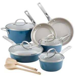 Home+Collection+12pc+Aluminum+Cookware+Set+Twilight+Teal