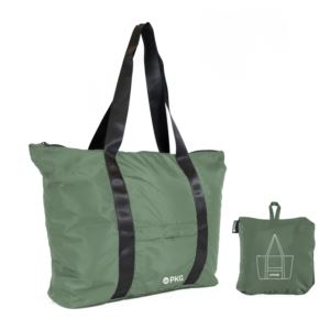 PKG+umiak+33L+Recycled+Packable+Tote+in+Forest+Green