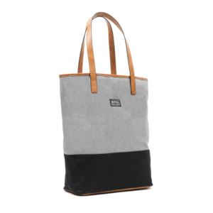 PKG+Hazelton+Vertical+Tote+in+Light+Grey