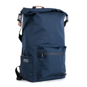 PKG+Dawson+28L+Recycled+Roll-top+Backpack+in+Navy%2FTan