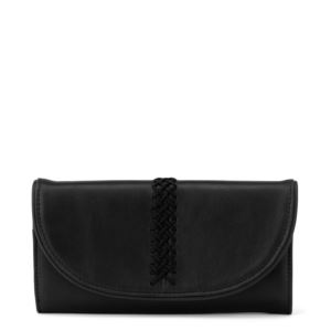Fernwood+Leather+Flap+Wallet+in+Black