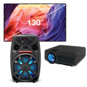 Bundle+with+Projector%2C+130%22+Screen+%26+Tailgate+Speaker