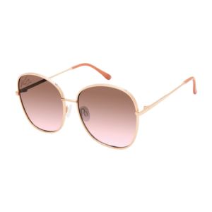 Textured+Frame+Oversized+Sunglasses+in+Rose