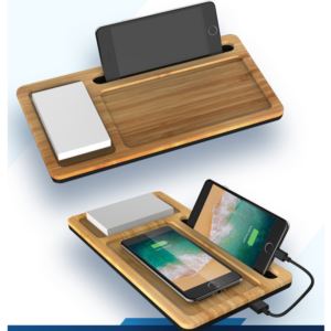 Wireless+Charger+Bamboo+Desktop+Organizer