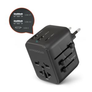 HyperGear+WorldCharge+Universal+Travel+Adapter+with+USB-C+Blk
