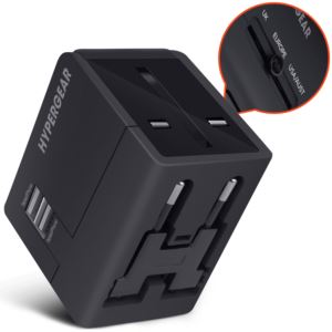 HyperGear+All-in-One+World+Travel+Adapter+Black+%2B+USB+ports