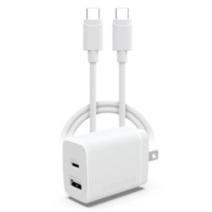 HyperGear+30W+USB-C+PD+%2B+USB-A+Fast+Wall+Charger+and+4ft+USB-C+Cable%2C+White