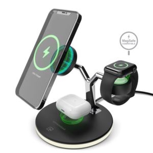 HyperGear+MaxCharge+3-in-1+Wireless+Charging+Stand+with+15W+Magnetic+Wireless+Fast+Charge
