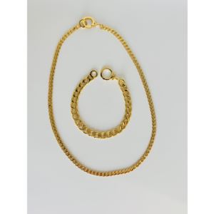 Wilder+Chain+Bracelet+and+Necklace+Gold