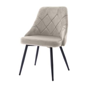 Techni+Mobili+2+PC+Modern+Contemporary+Tufted+Velvet+Chair+-+Gray