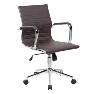 Techni+Mobili+Modern+Medium+Back+Executive+Office+Chair%2C+Chocolate