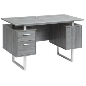 Techni+Mobili+Garth+Office+Desk+with+Storage-+Grey
