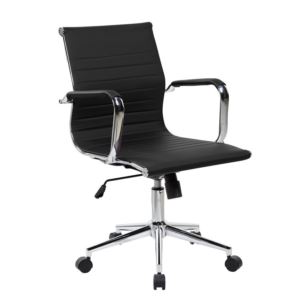 Techni+Mobili+Modern+Medium+Back+Executive+Office+Chair%2C+Black