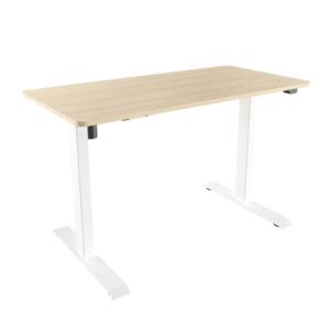 Techni+Mobili+Adjustable+Sit+To+Stand+Desk+-+Oak