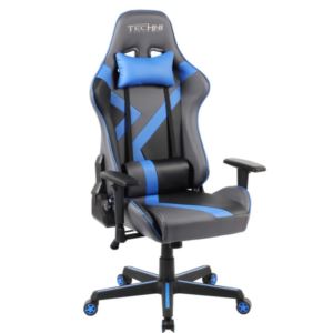 Techni+Sport+Ninja+Office-PC+Gaming+Chair-Blue