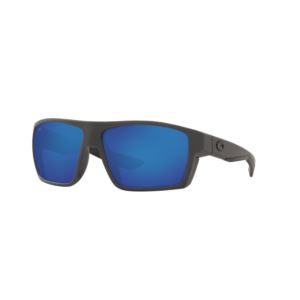 Bloke+Matte+Black%2FGray++Sunglasses+w%2F+Polarized+580G+Blue+Mirror+Lens