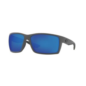 Reefton+Matte+Gray+Sunglasses+w%2F+Polarized+580P+Blue+Mirror+Lens