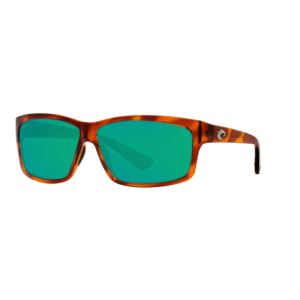 Cut+Honey+Tortoise+Sunglasses+w%2F+Polarized+580P+Green+Mirror+Lens