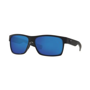 Half+Moon+Shiny+Black+Sunglasses+w%2F+Polarized+580G+Blue+Mirror+Lens