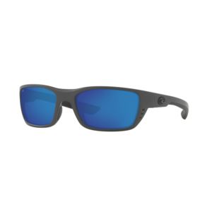 Whitetip+Matte+Gray+Sunglasses+w%2F+Polarized+580P+Blue+Mirror+Lens