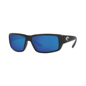 Fantail+Matte+Black+Sunglasses+w%2F+Polarized+580G+Blue+Mirror+Lens