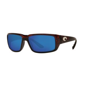 Fantail+Tortoise+Sunglasses+w%2F+Polarized+580G+Blue+Mirror+Lens